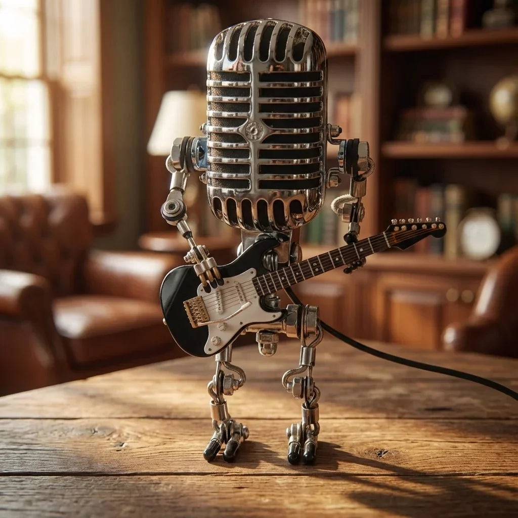 Robot Tafellamp met Gitaar