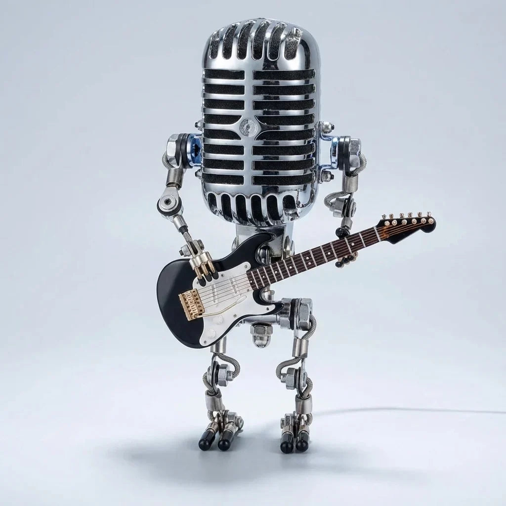 Robot Tafellamp met Gitaar