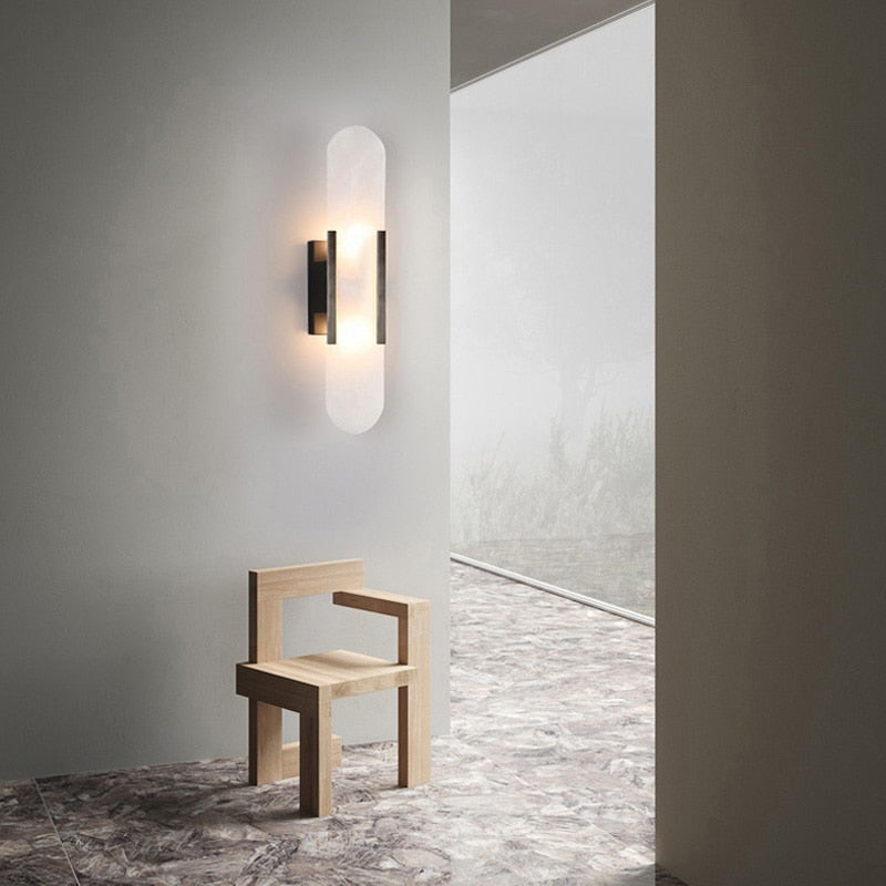 Luxe Marmeren LED Wandlamp