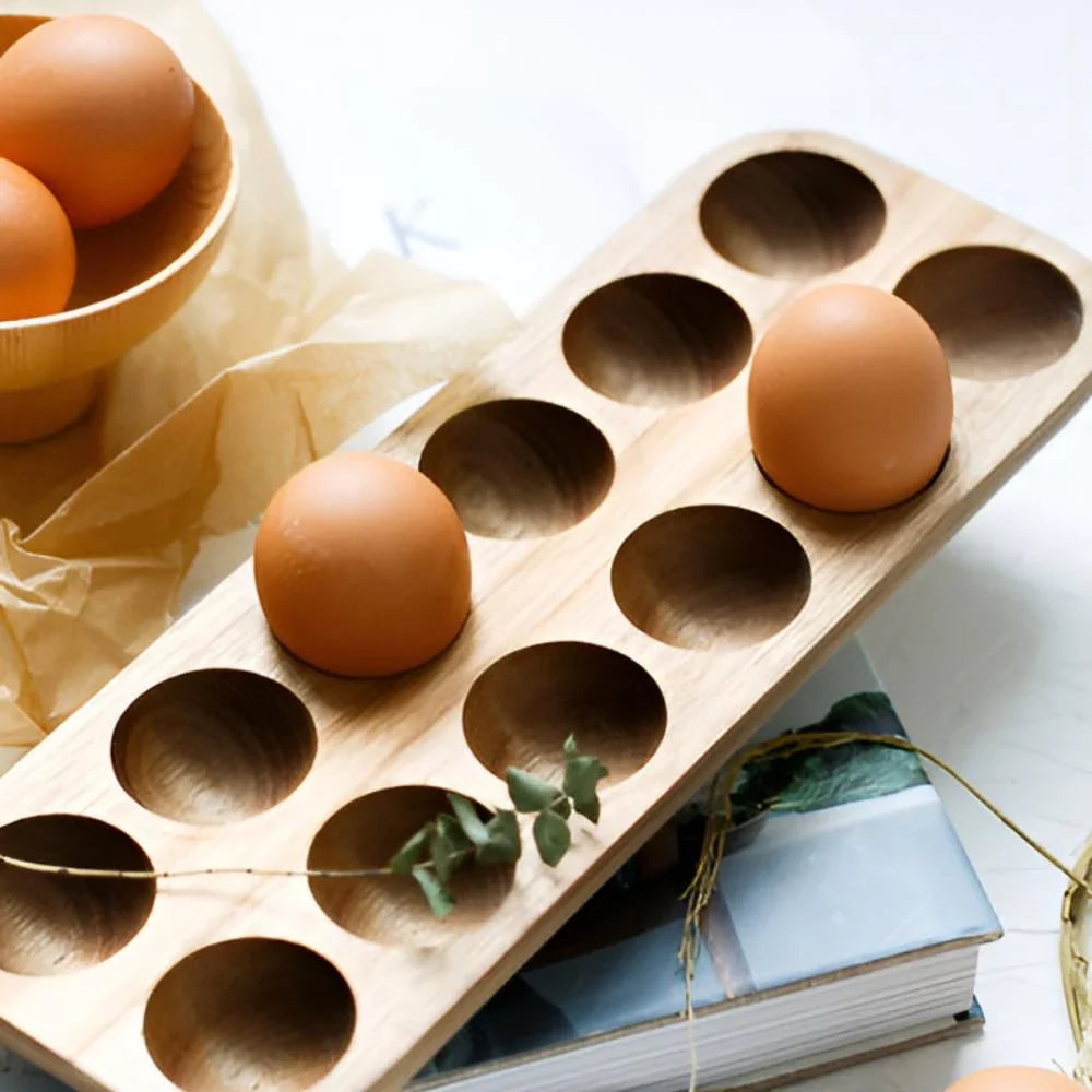Haro houten eierhouder voor 12 eieren
