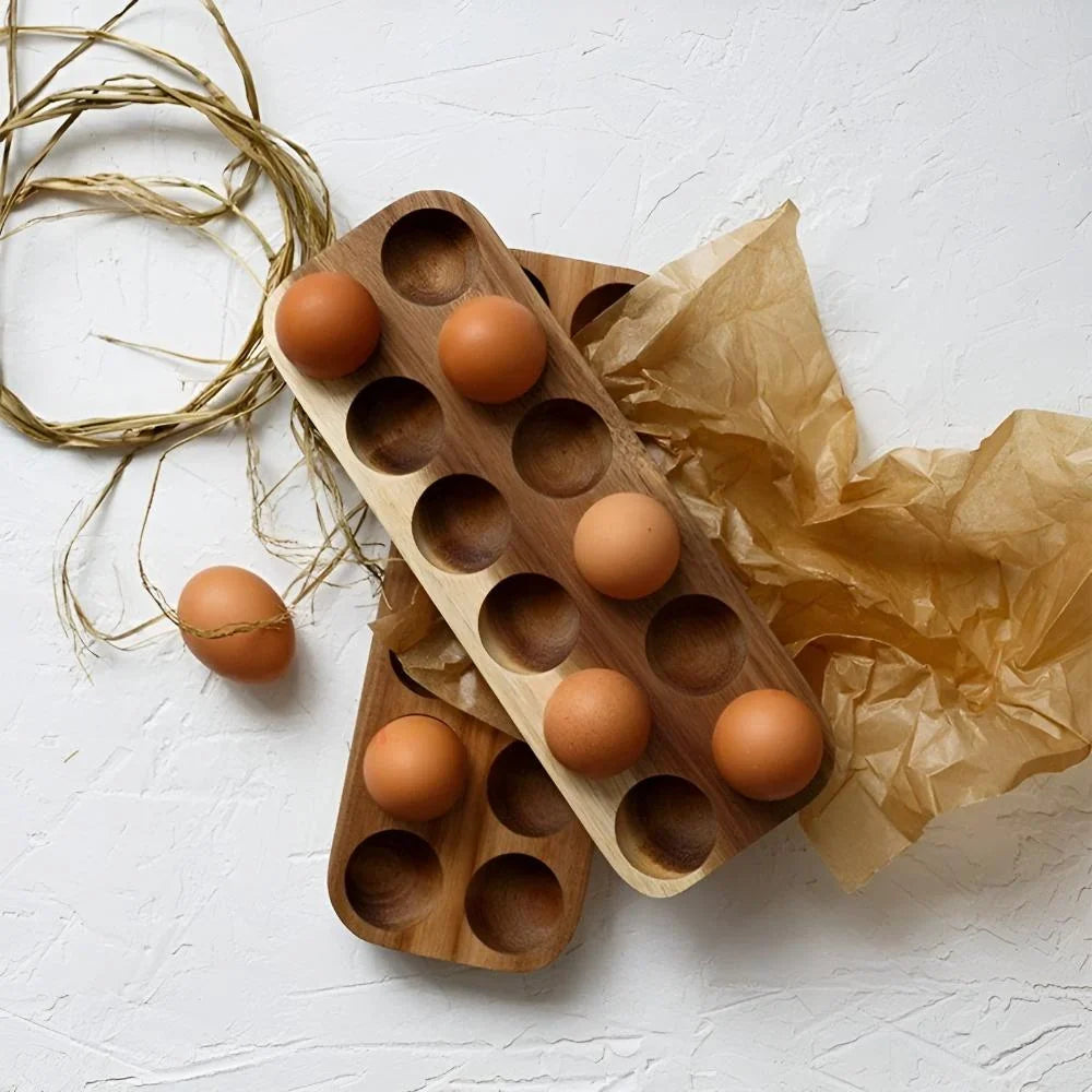 Haro houten eierhouder voor 12 eieren