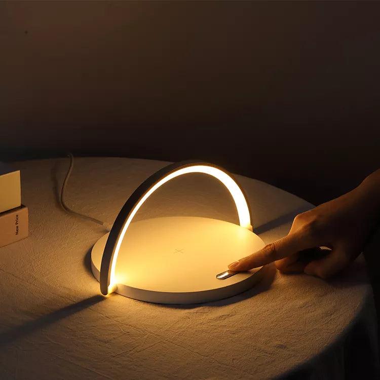 Powerlight 3-in-1 Dimbare Tafellamp met Draadloze Oplader
