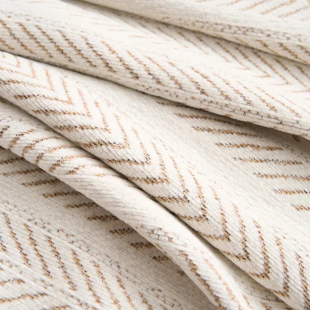 Antislip Chenille Bankcover met Kwastjes