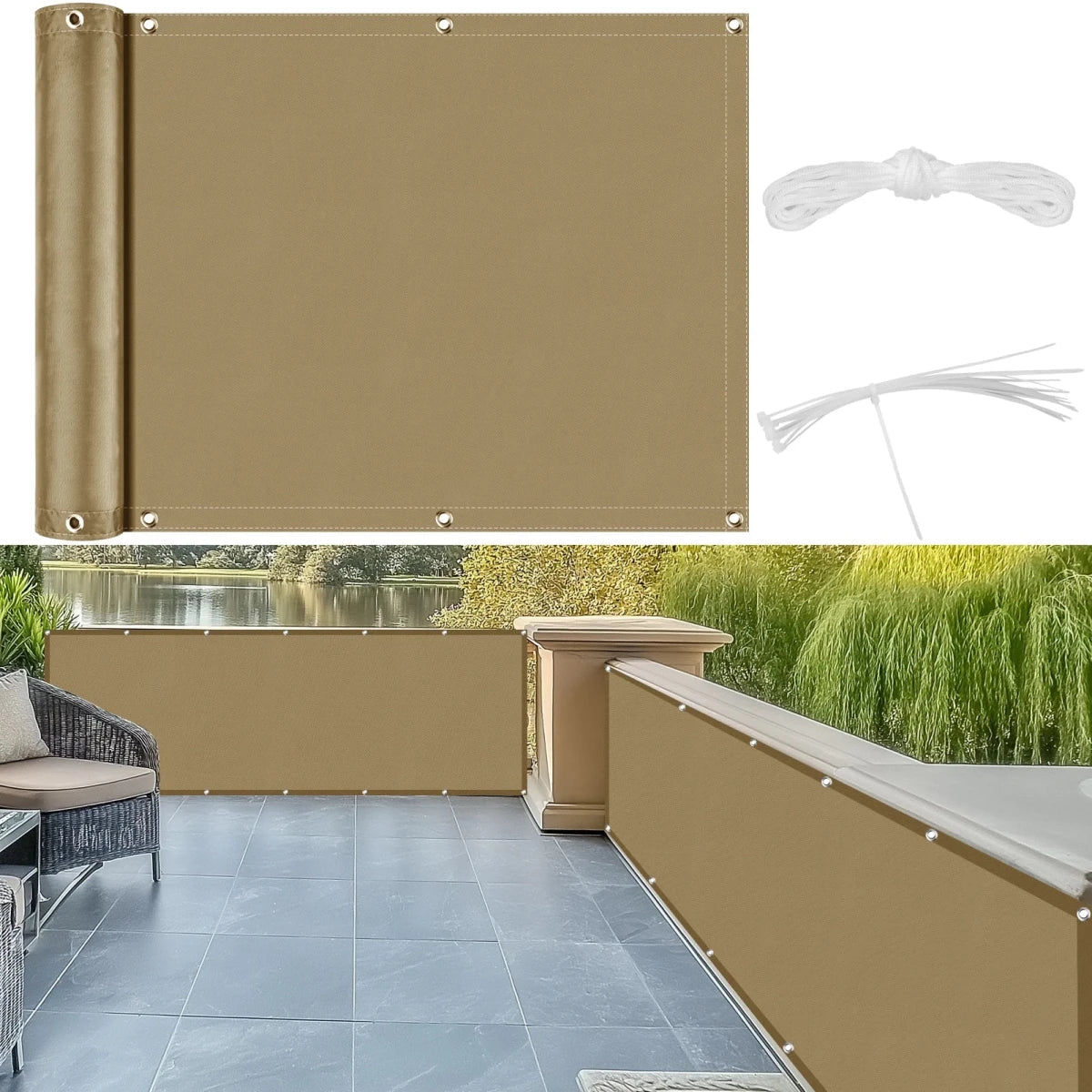 Privacy Screen privacyscherm voor balkon en terras