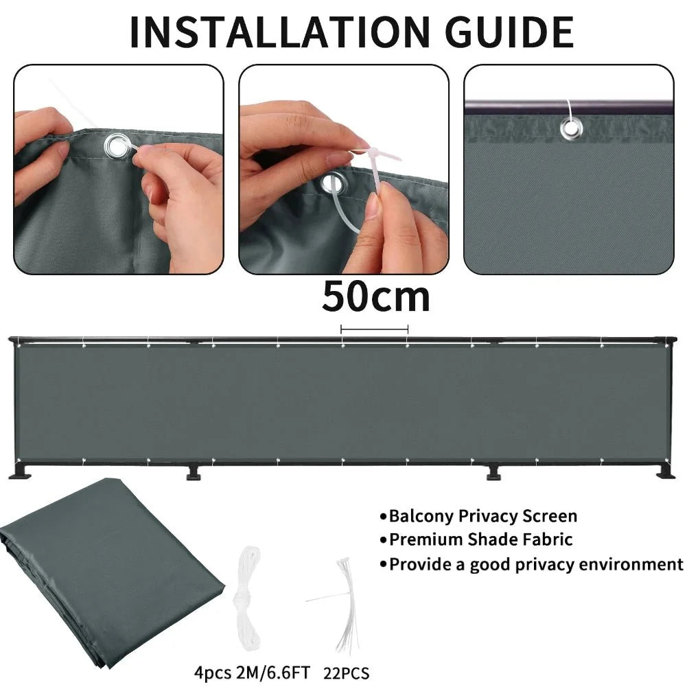 Privacy Screen privacyscherm voor balkon en terras