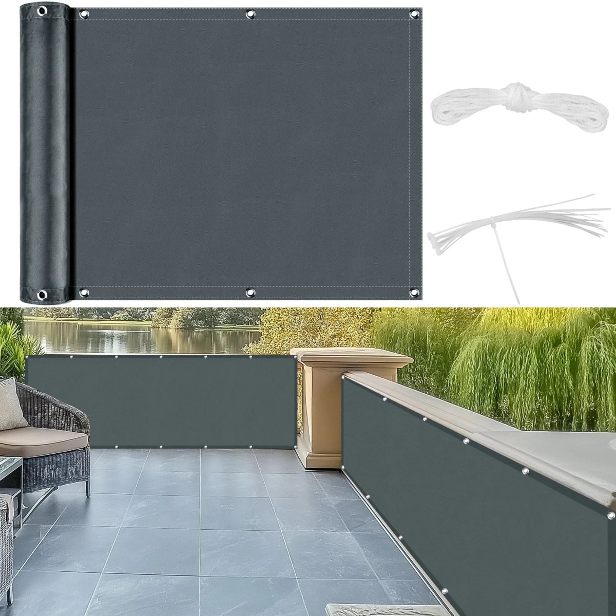 Privacy Screen privacyscherm voor balkon en terras