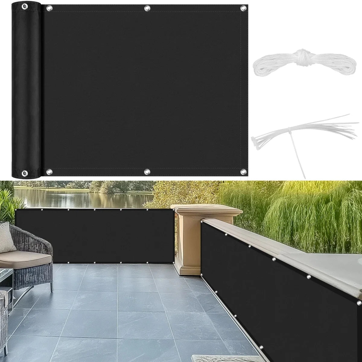 Privacy Screen privacyscherm voor balkon en terras
