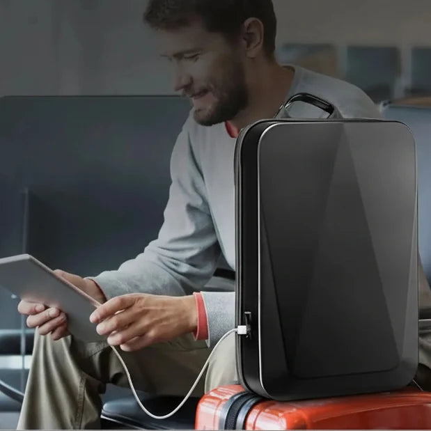 Uitbreidbare anti-diefstal laptoprugzak met USB-poort