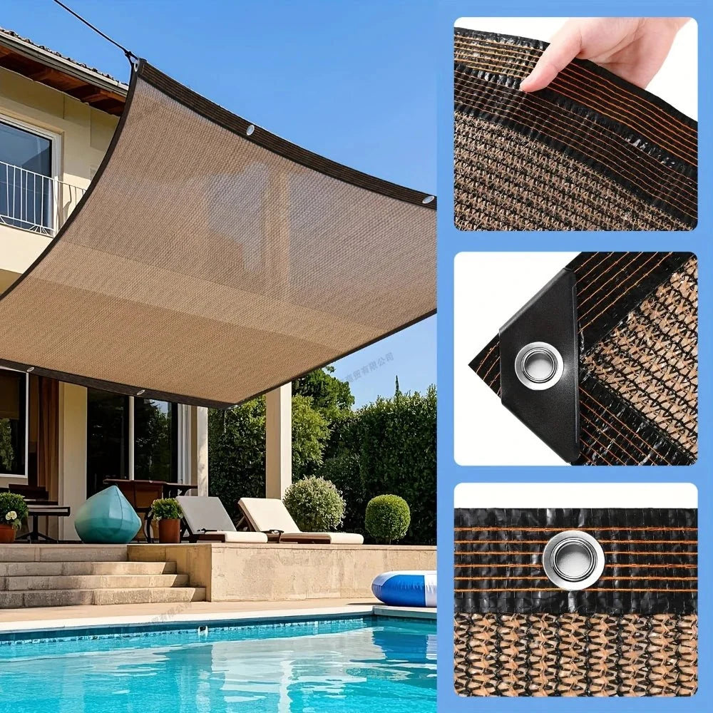 Premium HDPE schaduwdoek voor tuin en terras