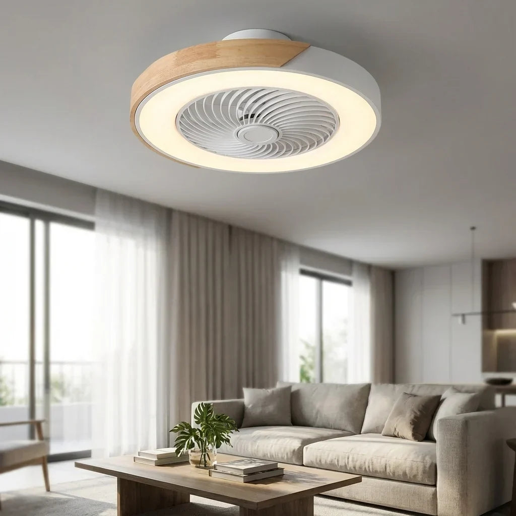 Plafondventilator met LED-lamp en afstandsbediening