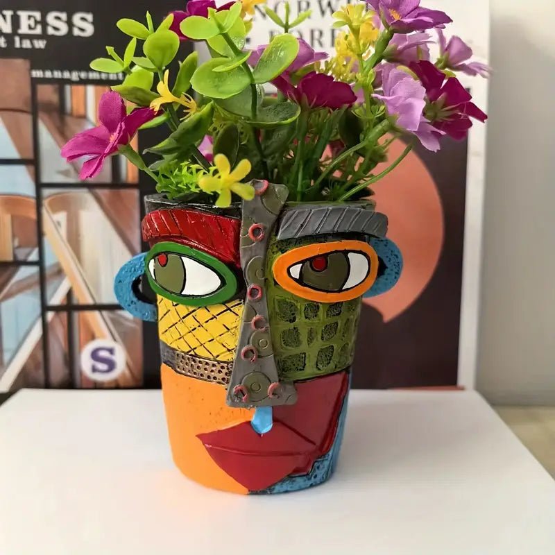 Artistieke Picasso plantenpot voor binnen en buiten