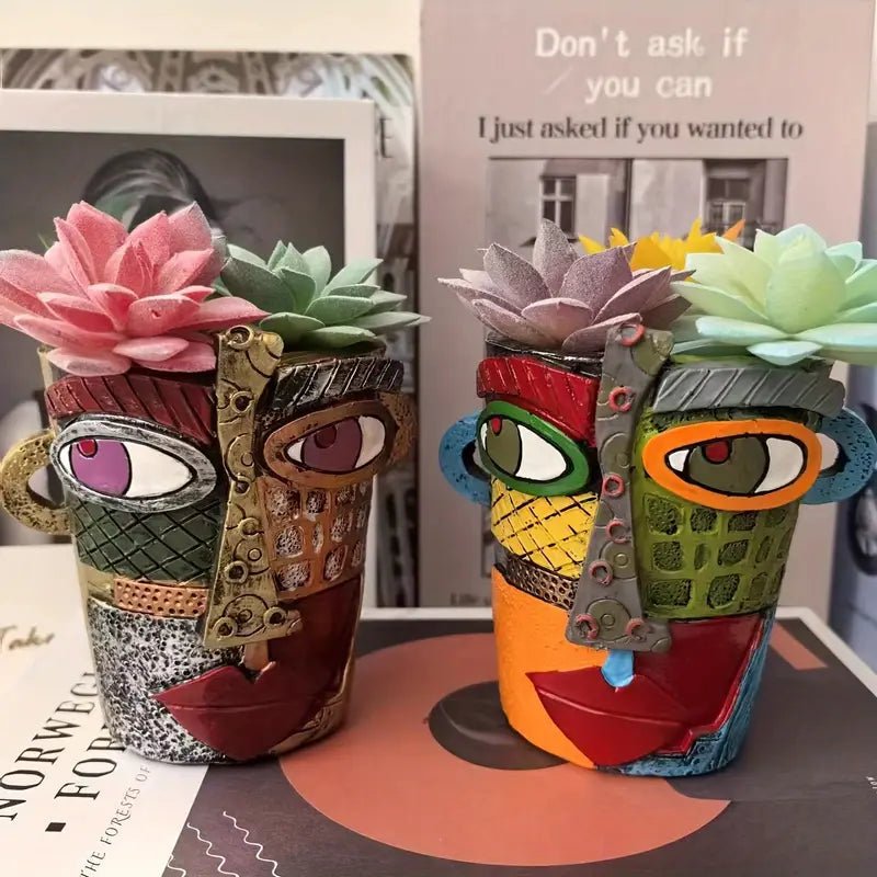 Artistieke Picasso plantenpot voor binnen en buiten