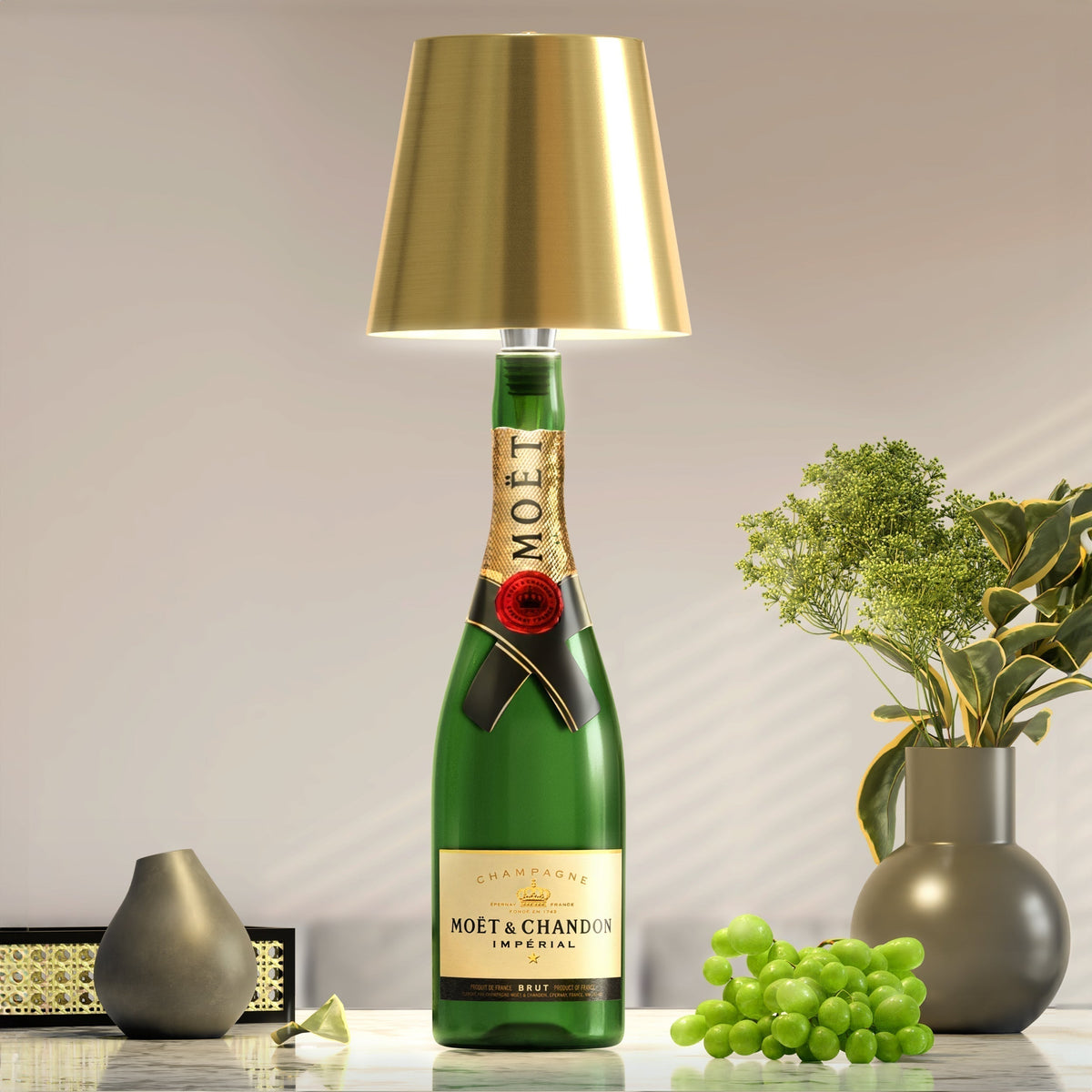 Draadloze LED Flessenlamp