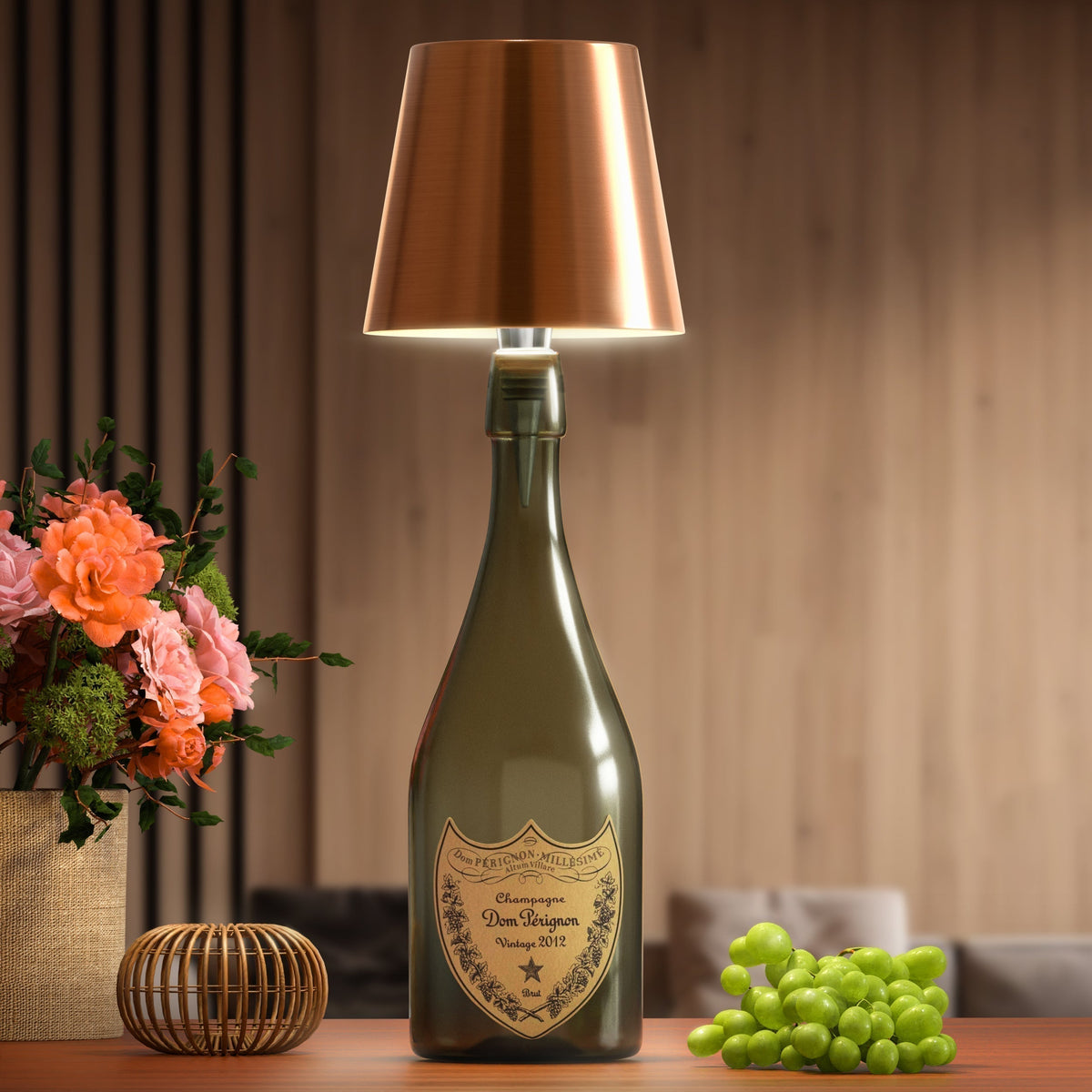 Draadloze LED Flessenlamp