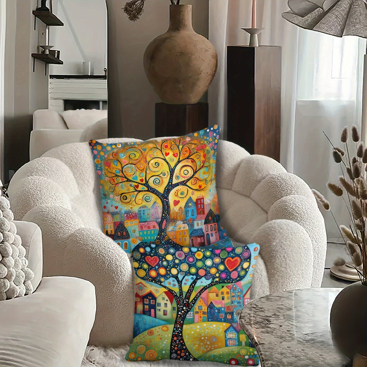 Liora Pluche Kussenslopen Set 40x40 cm