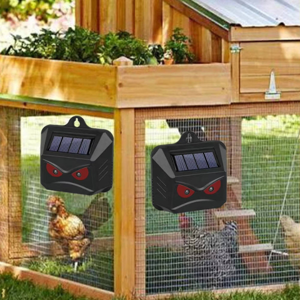 Ultrasone Dierenverjager op Zonne-energie (2 Stuks)