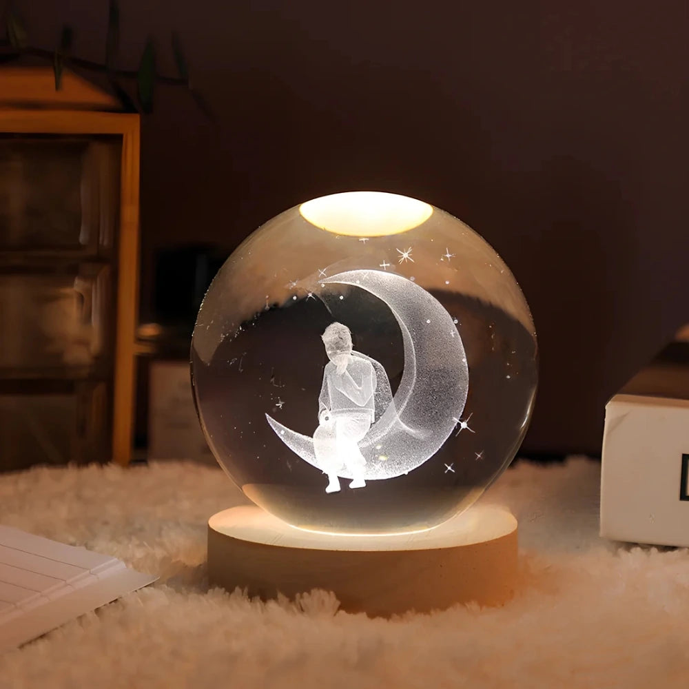 StellaGlow kristallen 3D tafellamp