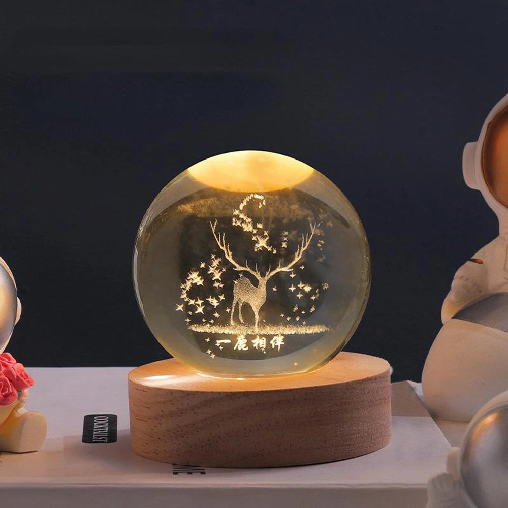 StellaGlow kristallen 3D tafellamp