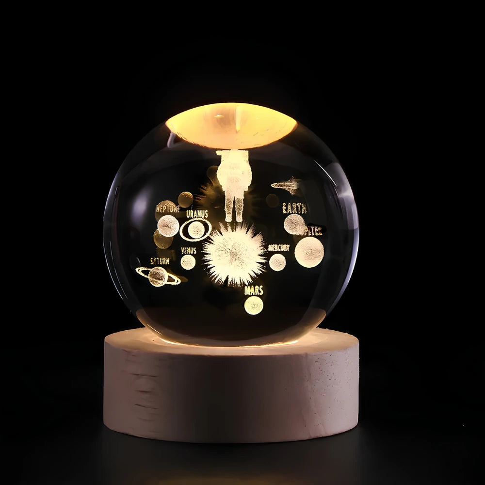 StellaGlow kristallen 3D tafellamp