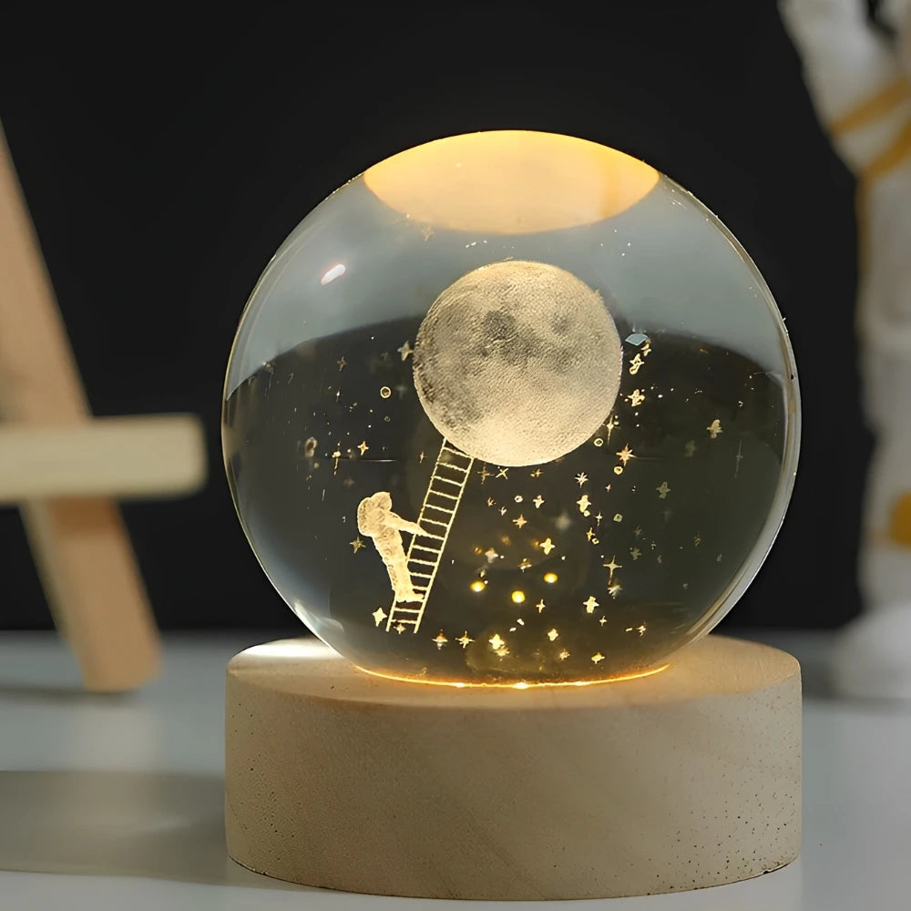 StellaGlow kristallen 3D tafellamp