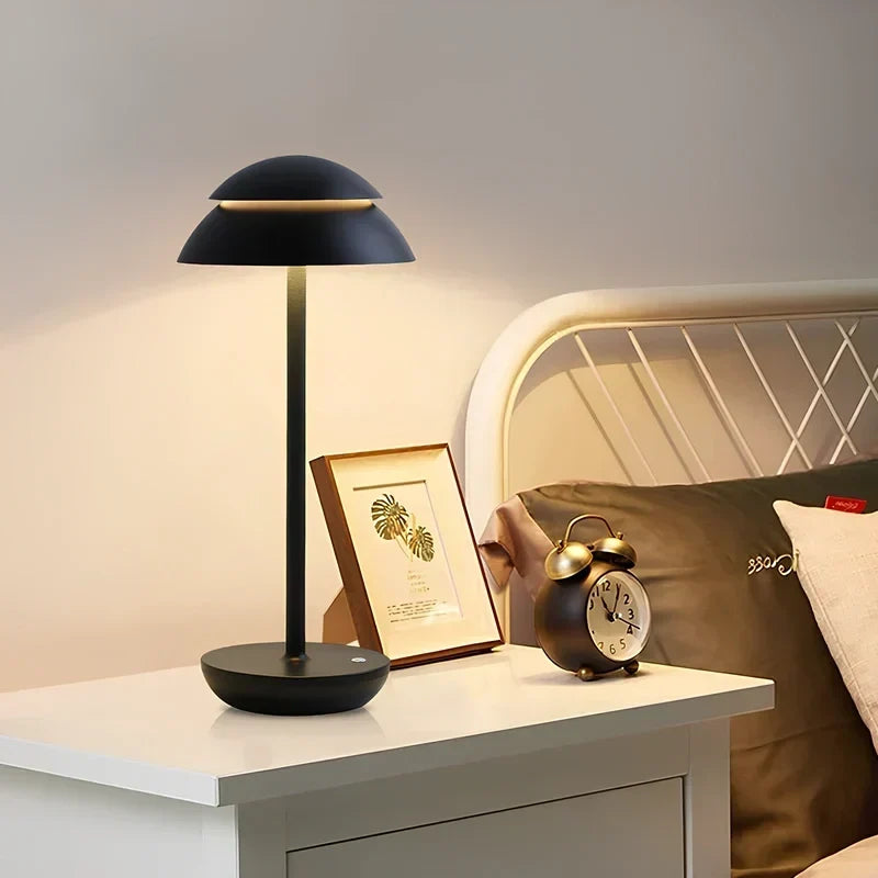 Draadloze dimbare aluminium tafellamp