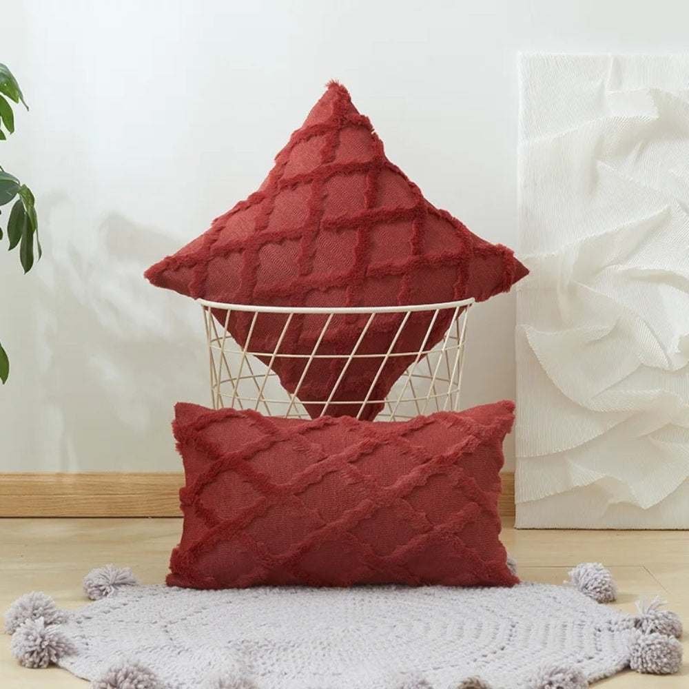 Fluweel Boho Geometrische Kussenhoes