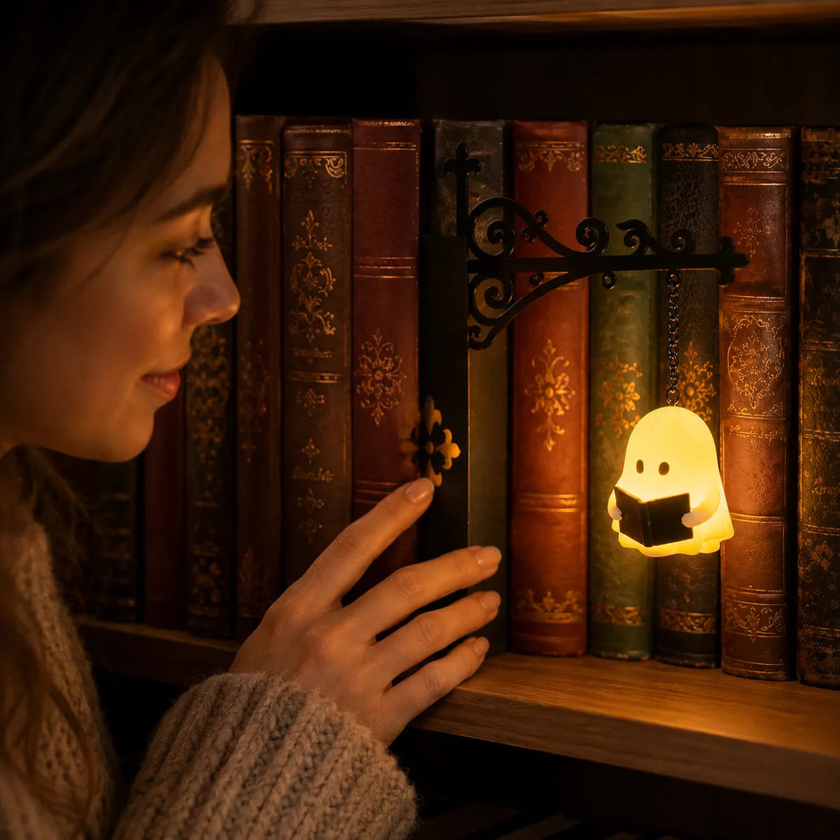 Lunaro boekenplanklamp