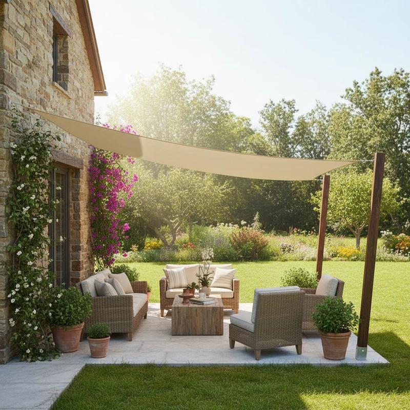 UV-beschermend zonnezeil voor tuin en terras