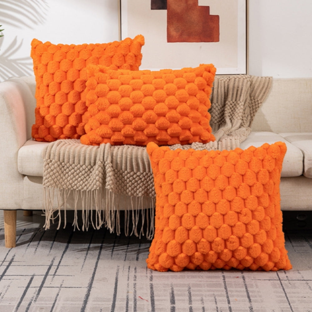 Mellow Zachte Pluche Kussenhoes met 3D-textuur