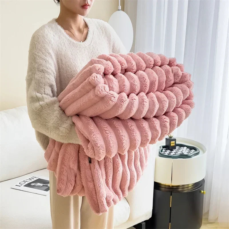 Sherpa Fleece Plaid Warme Winterdeken