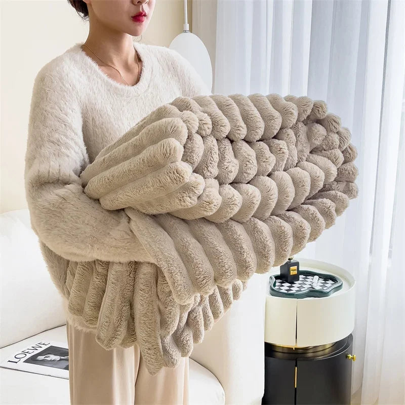 Sherpa Fleece Plaid Warme Winterdeken
