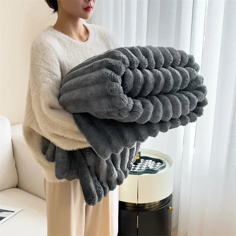 Sherpa Fleece Plaid Warme Winterdeken