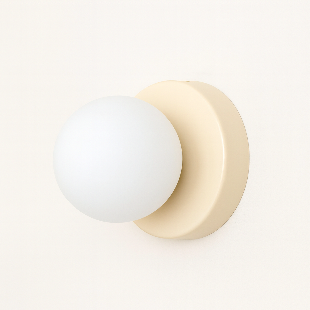 Glazen bol wandlamp met G9-fitting
