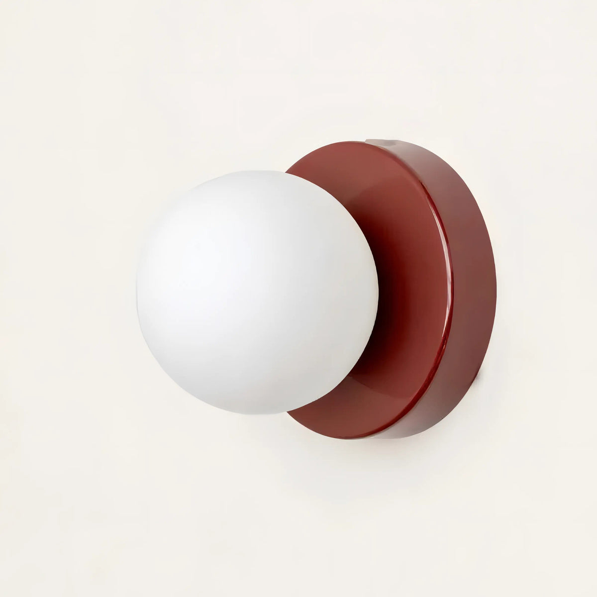 Glazen bol wandlamp met G9-fitting