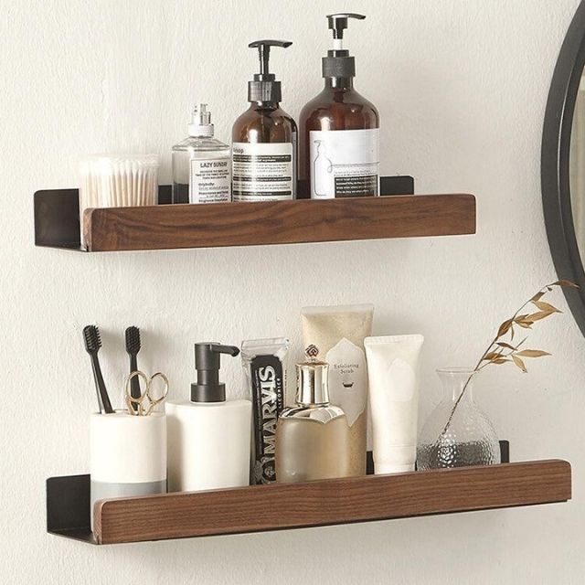 Mira zelfklevende houten badkamerplank