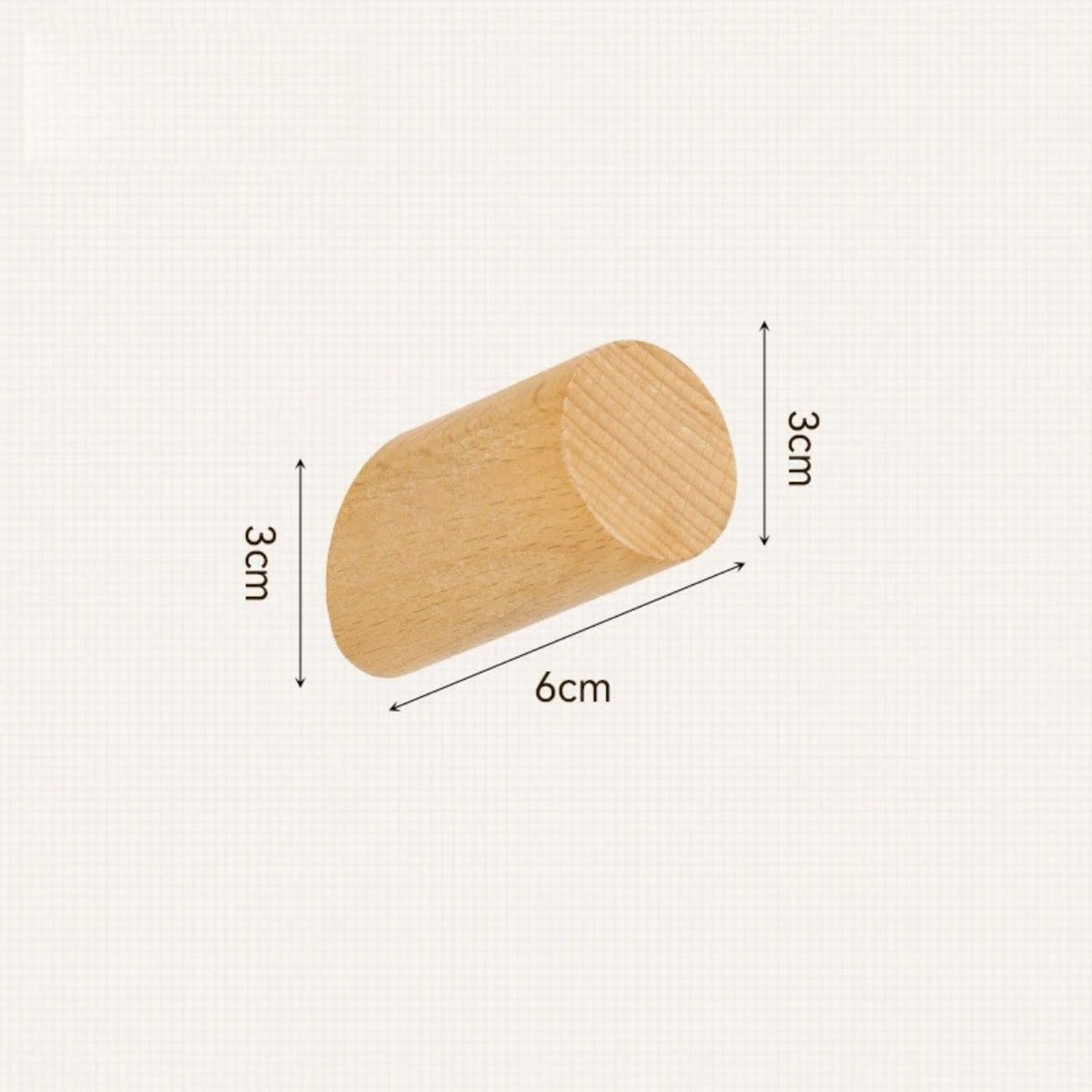 Mira Minimalistische Houten Wandhaak