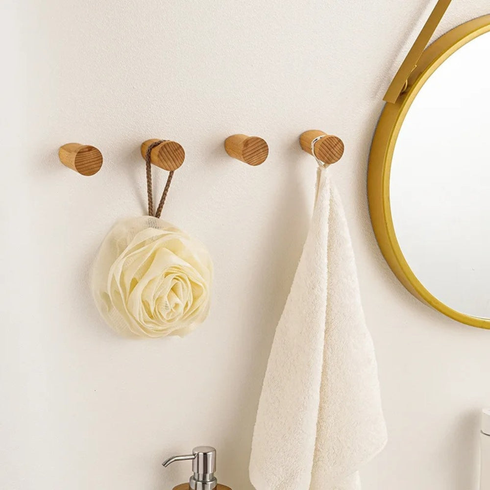 Mira Minimalistische Houten Wandhaak