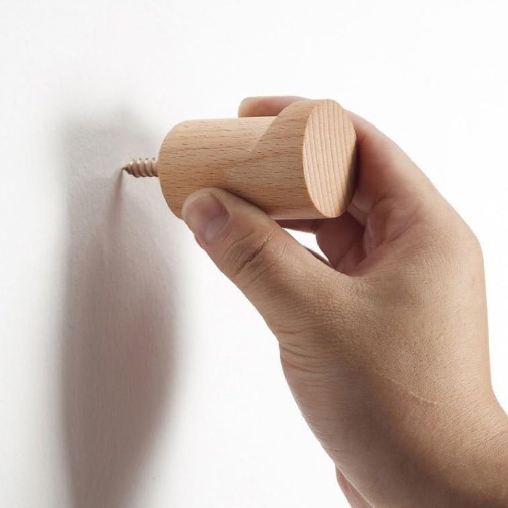 Mira Minimalistische Houten Wandhaak