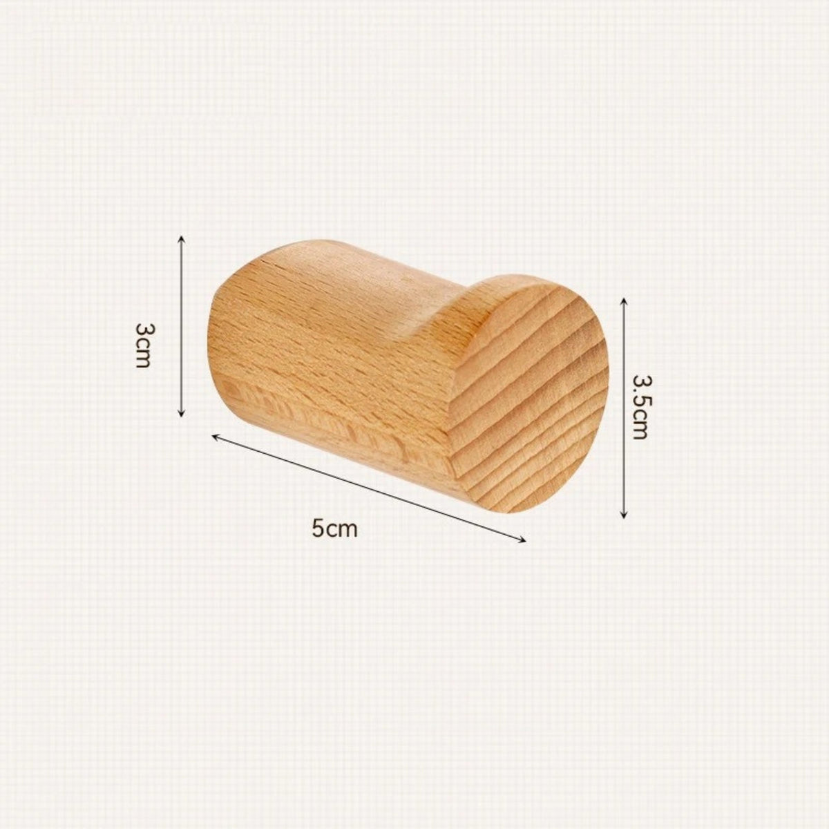 Mira Minimalistische Houten Wandhaak