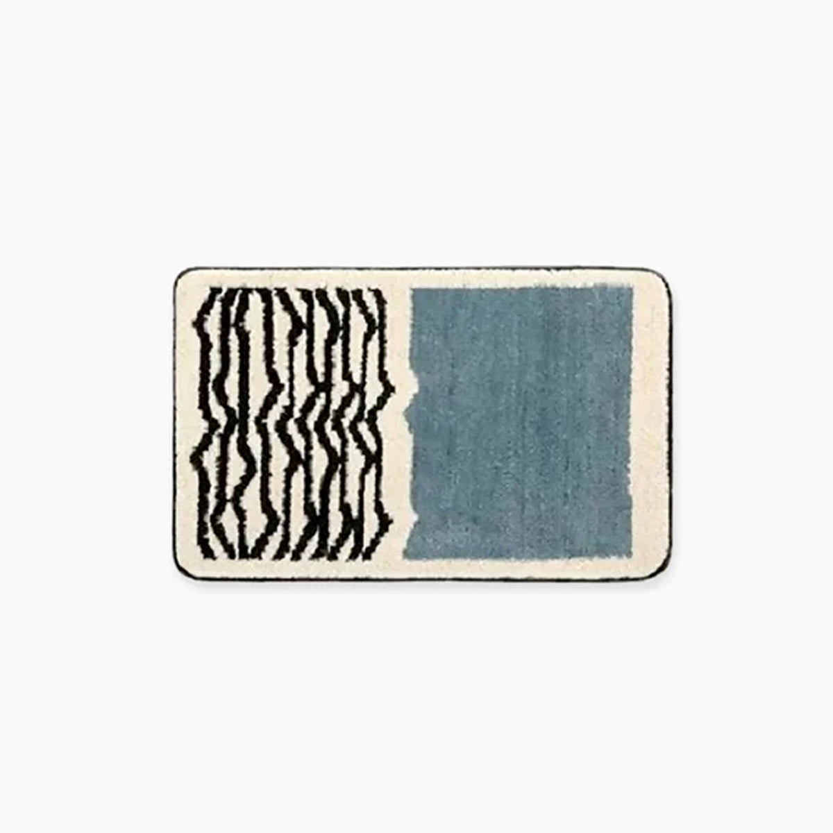 Luxe Handgemaakte Badmat met Abstract Design