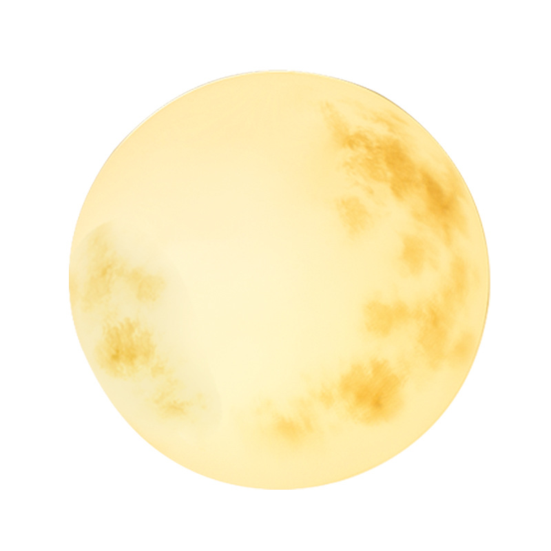 Lunaris maanvormige led-tuinhanglamp