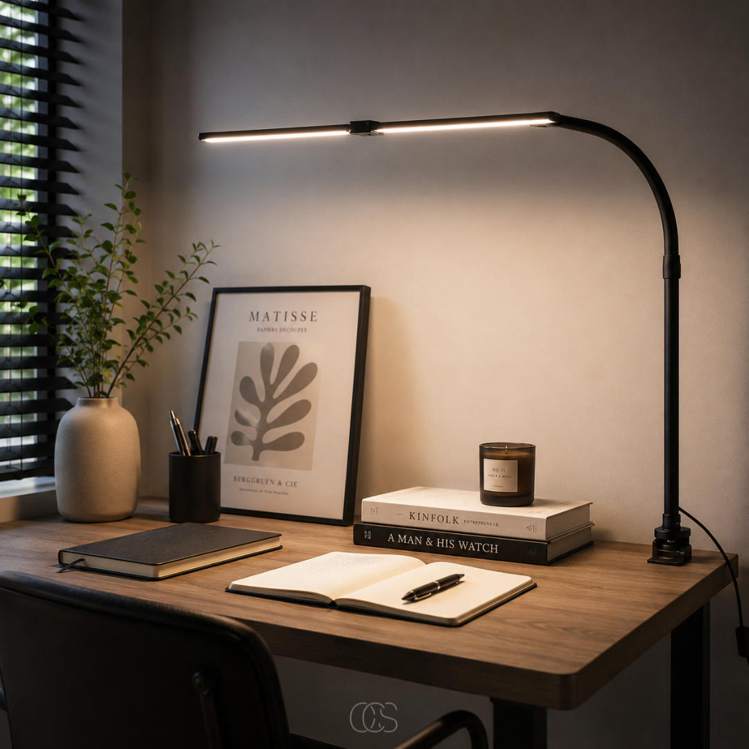 Dimbare LED Bureaulamp met Tafelklem
