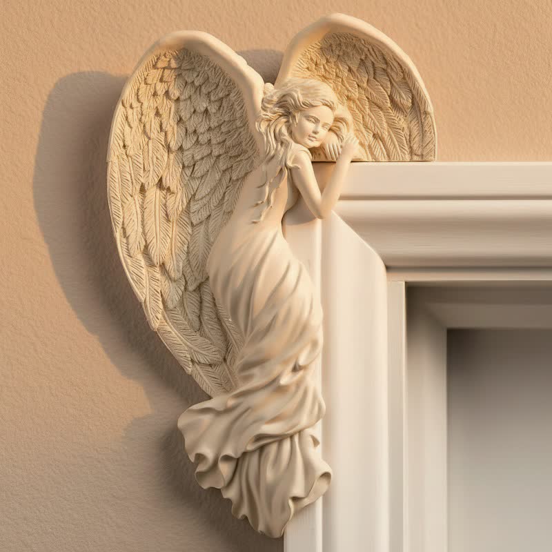 Oriana engelenvleugels deurkozijn sculptuur