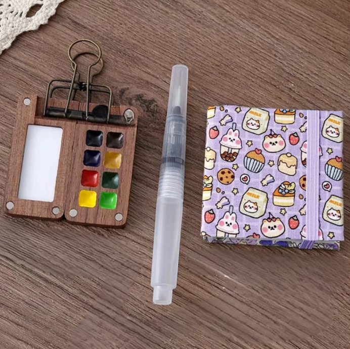 Draagbare Mini Aquarelpalet Set