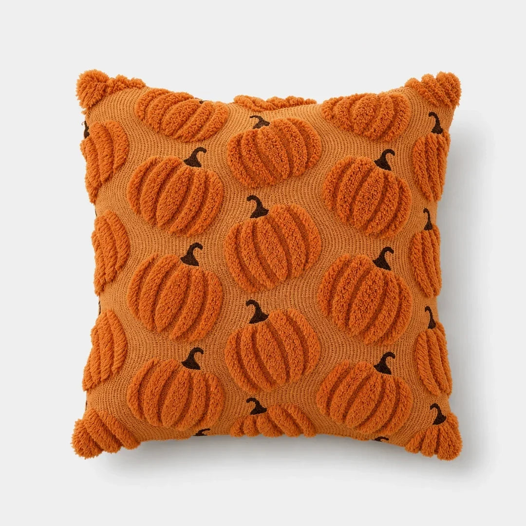 Pavo pompoen chenille kussenhoes