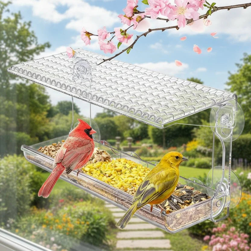 Transparant Raam Vogelvoederhuisje