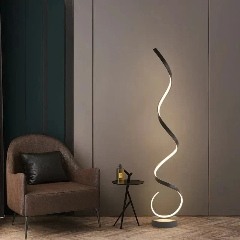 Spiraal Dimbare LED Staande Lamp