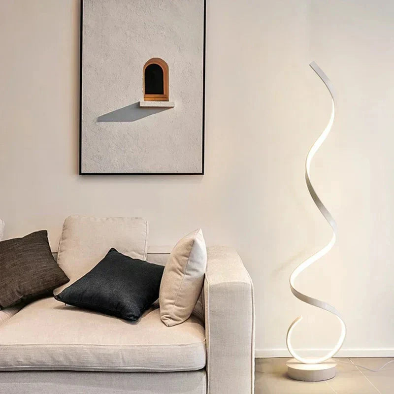 Spiraal Dimbare LED Staande Lamp