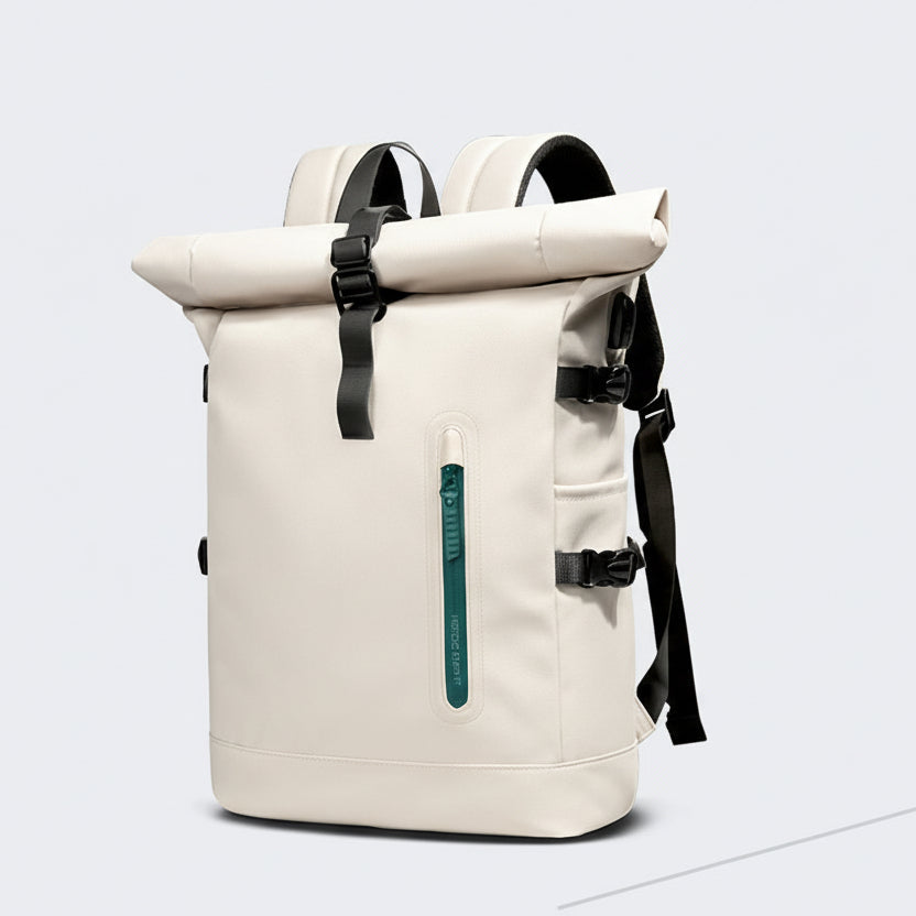 Rolltop waterdichte laptop rugzak