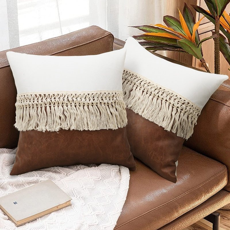 LumiTassel luxe boho kussenhoezen